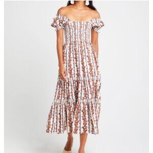 Square Neck Smocked Dress